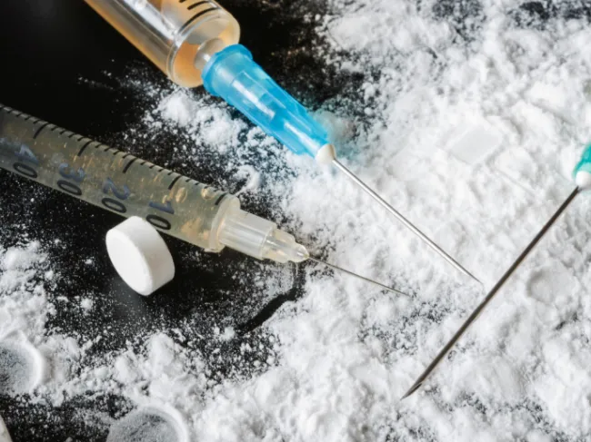 needles and drugs